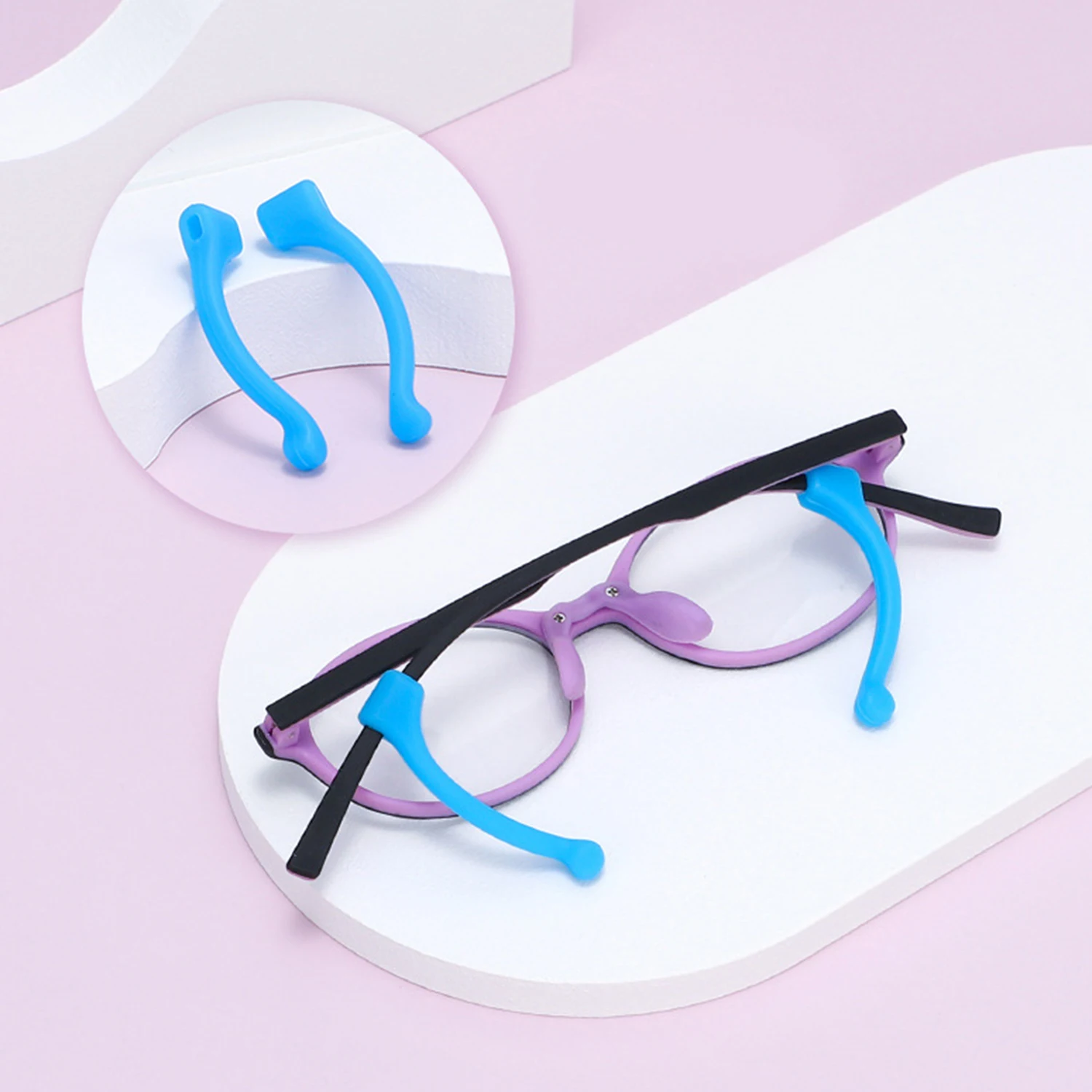 

1 пара, силиконовые заушники для очков