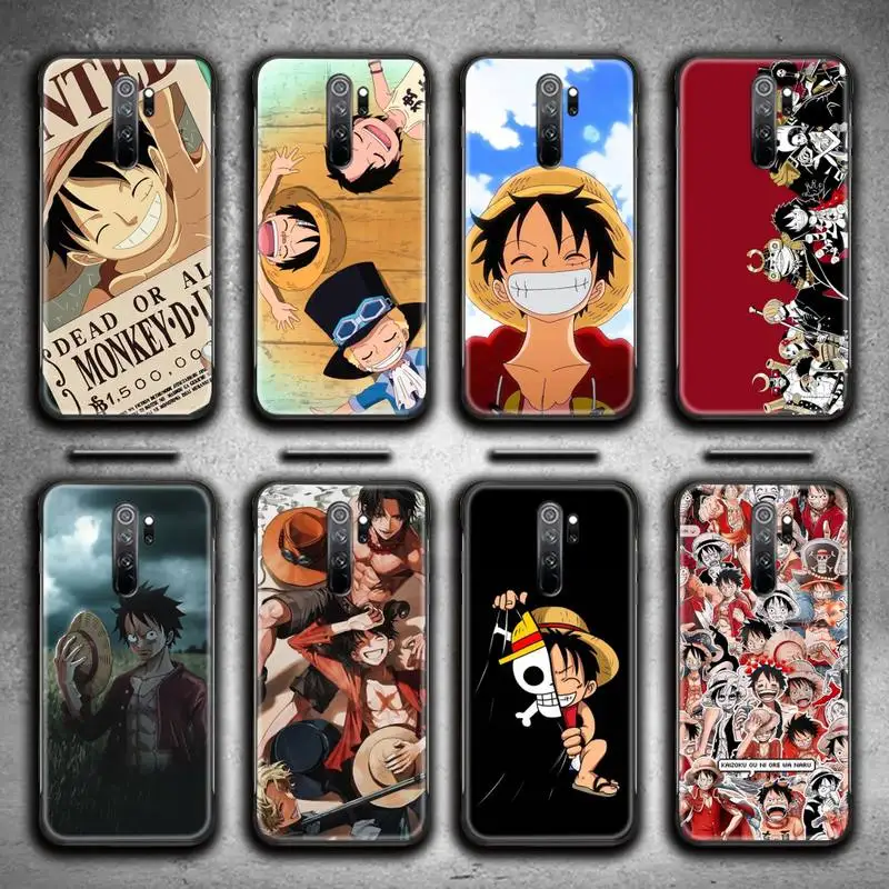 

Japan Anime One Piece Luffy Phone Case for Redmi 9A 9 8A Note 11 10 9 8 8T Pro Max K20 K30 K40 Pro