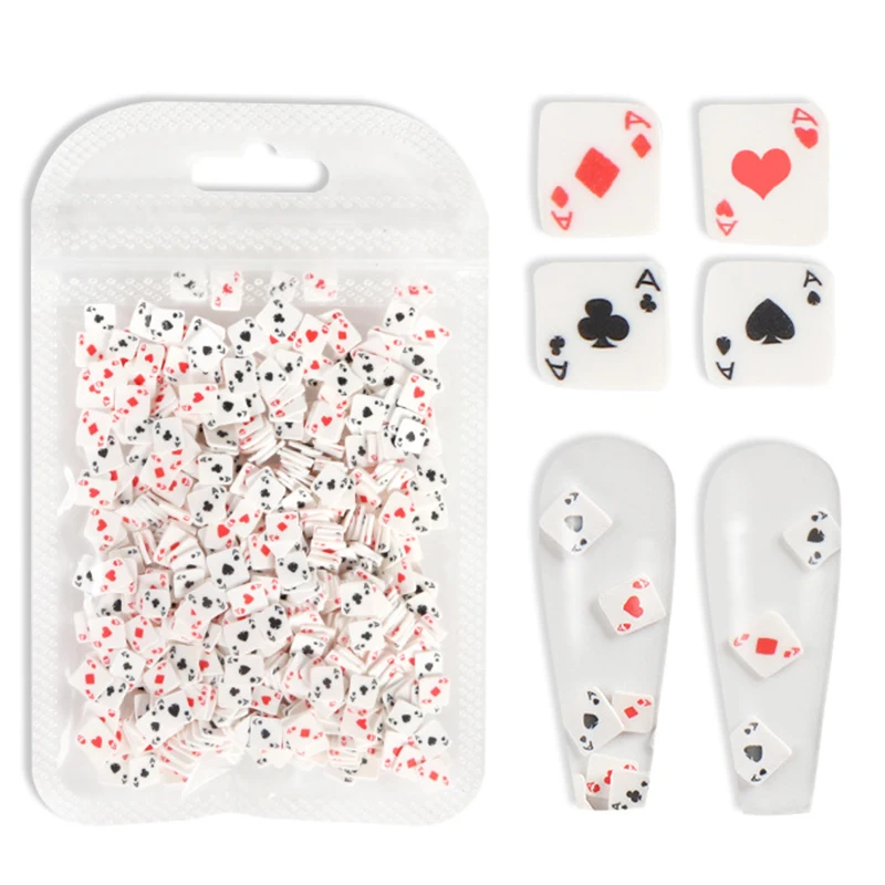 

10g Poker Card Clay Slices Filler for Nail Art Decorations Playing Cards Diy Silicone Mold Crafts Crystal Epoxy Resin Fillings