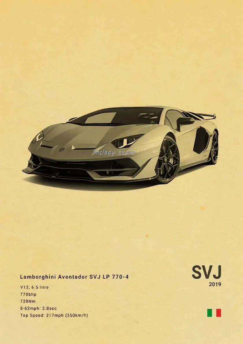 Винтажные постеры из крафт-бумаги