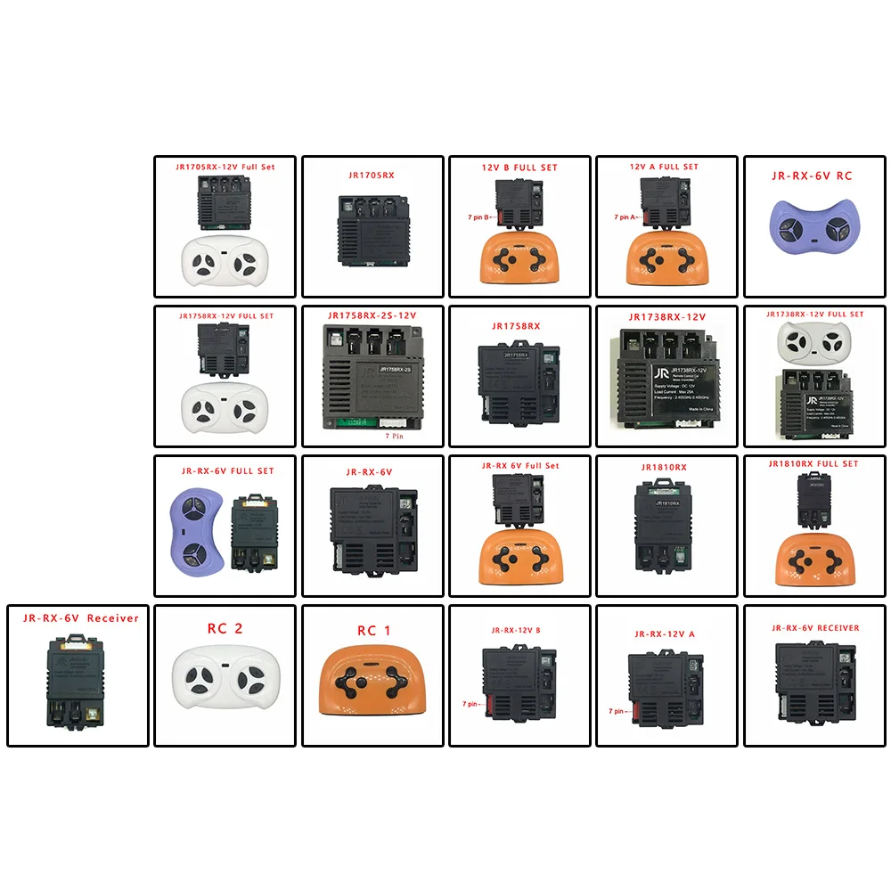 

Toys Hobbies Radio Control Line Other RC Parts Accs JR-RX-12V 6V Children's Electric RC Car Bluetooth Remote Control Receiver