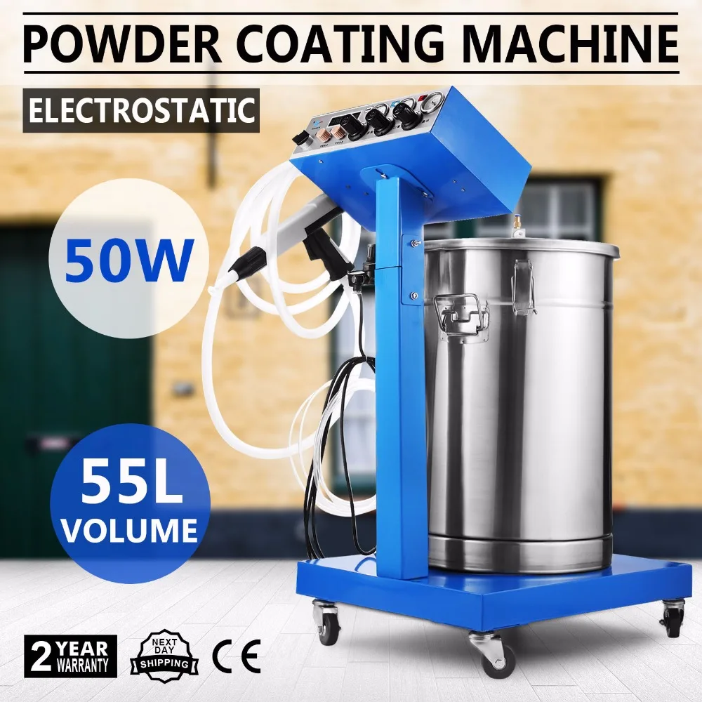 

Powder Coating Machine 50W 45L Capacity Electrostatic Powder Coating Machine Spraying Gun Paint 450g/min WX-958 Powder Coating S