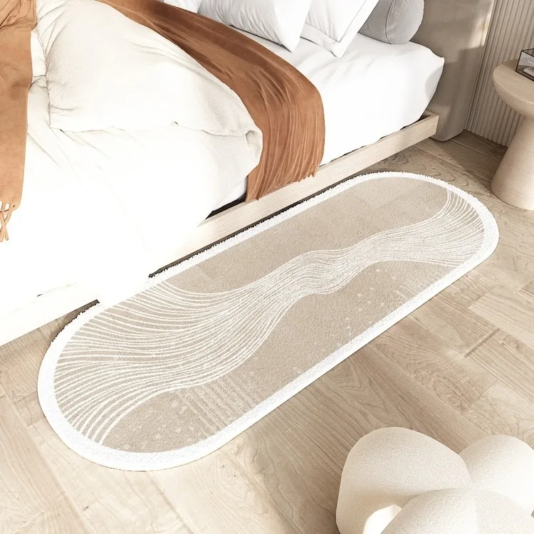 Пушистый овальный ковер для спальни Alfombra