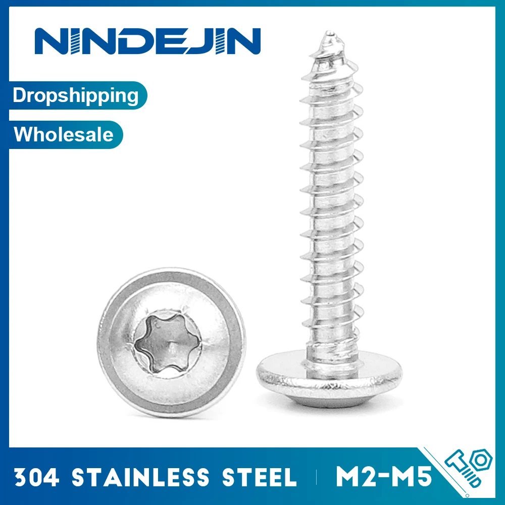 

Саморезы Torx NINDEJIN нержавеющая сталь M2.6 M3 M4 M5 M6