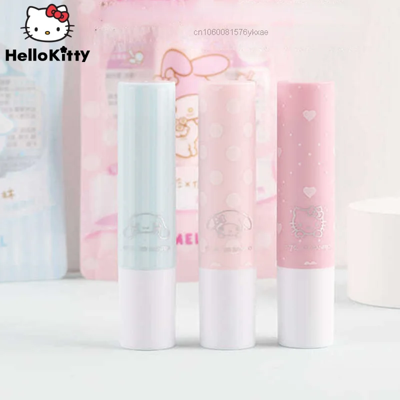 

Sanrio Hello Kitty Lipstick Makeup Y2k Long-lasting Moisturizing Lip Balm Change Color Lipstick Anti-drying Hydration Lip Care