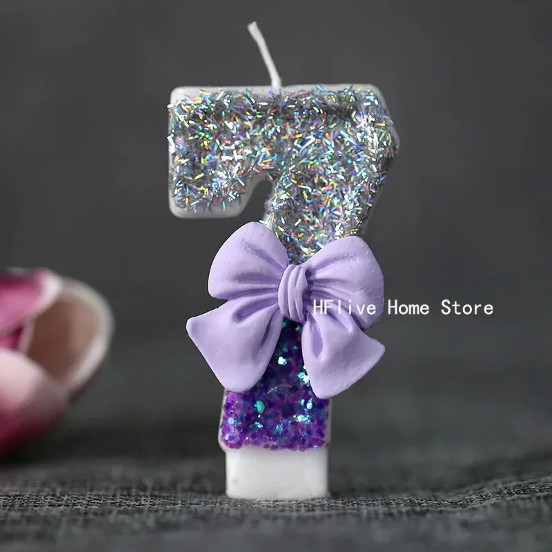 Детские свечи MOONBIFFY 0-9 фиолетовые