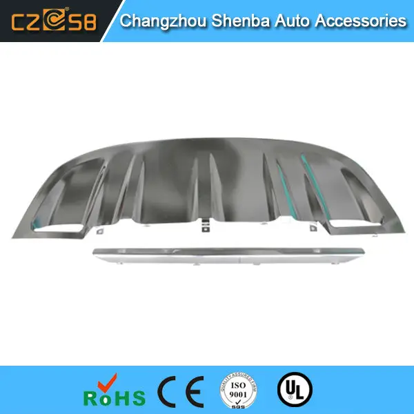 

Stainless steel front and rear skid plate for Cayenne 2011