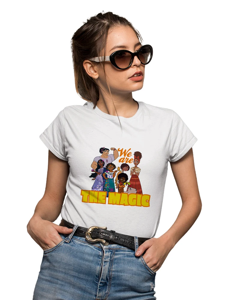 Рубашки Encanto Bff Sister Ropa Tumblr Mujer Spanish Street 2022 Новый диснеевский топ 90S Harajuku Футболка с