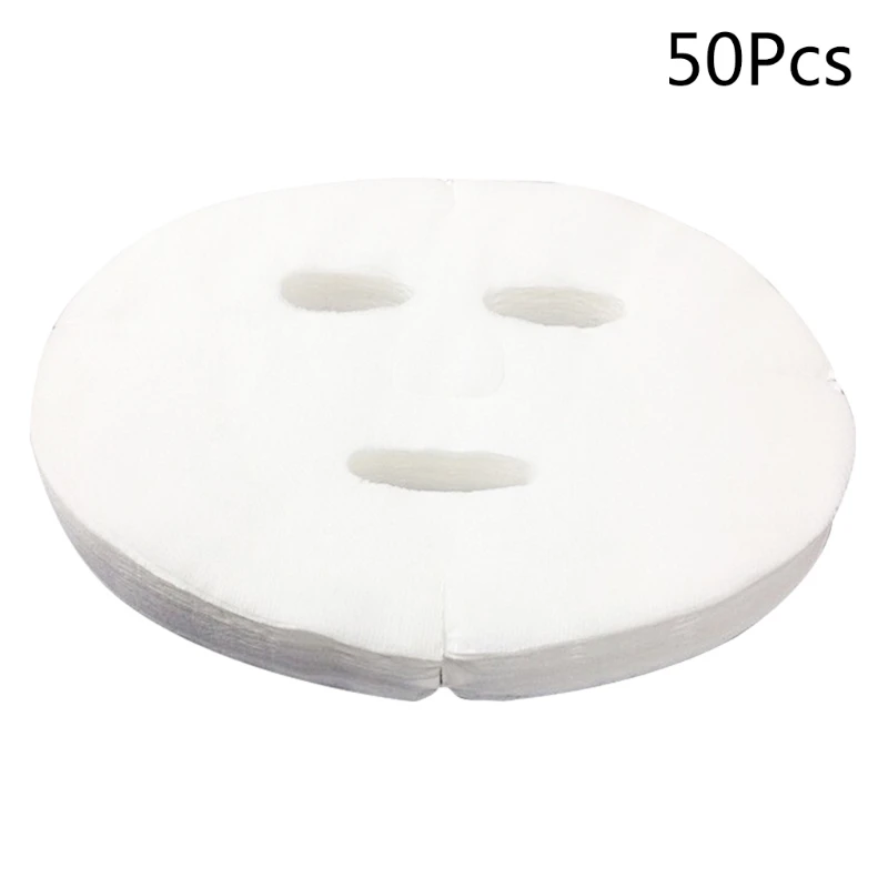 

E1YE 50/80/100pcs Disposable Face Masks Non-woven Paper Face Masks DIY Cosmetic