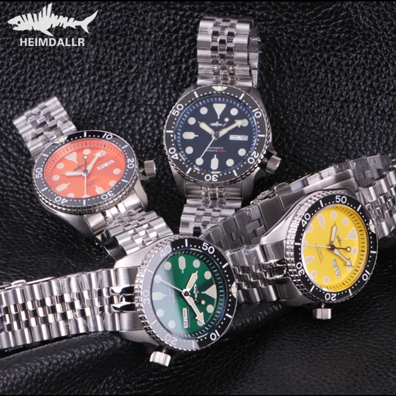 HEIMDALLR 200M дайверские часы SKX007 механические мужские винтажные с сапфировым стеклом
