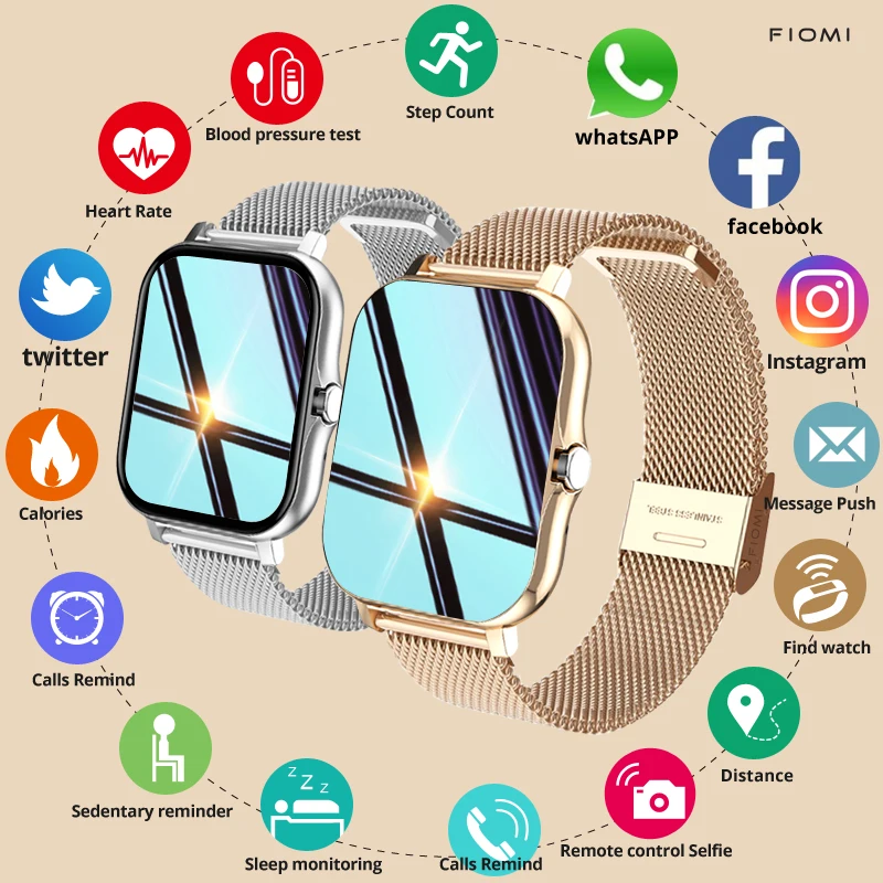 FIOMI Y13 Смарт-часы HD Bluetooth Звонок Музыка с мониторингом сердечного ритма