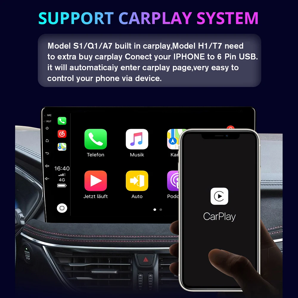 NAVIGUIDE Android 10 Автомобильный Мультимедийный Плеер Двойной Din 2G RAM 32G ROM GPS Видеоплеер BT