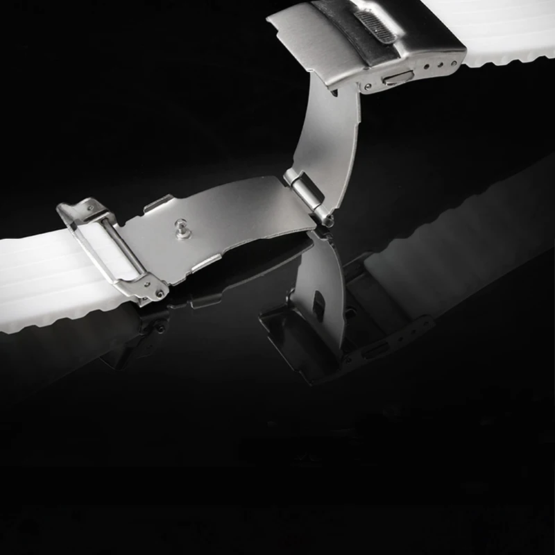 20mm 22mm Quick Release Silicone Watch Bands For Samsung Active 43mm 47mm for Fossil Watch Strap 18mm 24mm Rubber Sport Bands