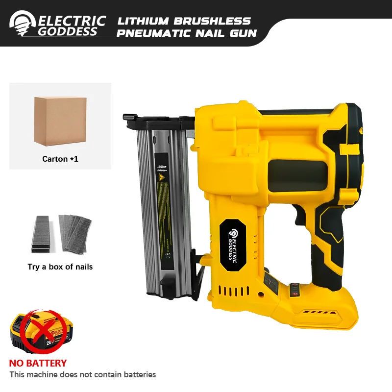 

Аккумуляторный электропистолет для гвоздей ELECTRIC GODDESS 20В 0-50мм