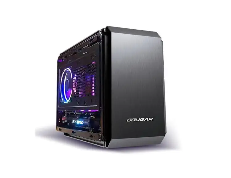 

COUGAR QBX Mini чехол ITX Настольный Горизонтальный чехол для компьютера пустой игровой HTPC бесшумный и пыленепроницаемый