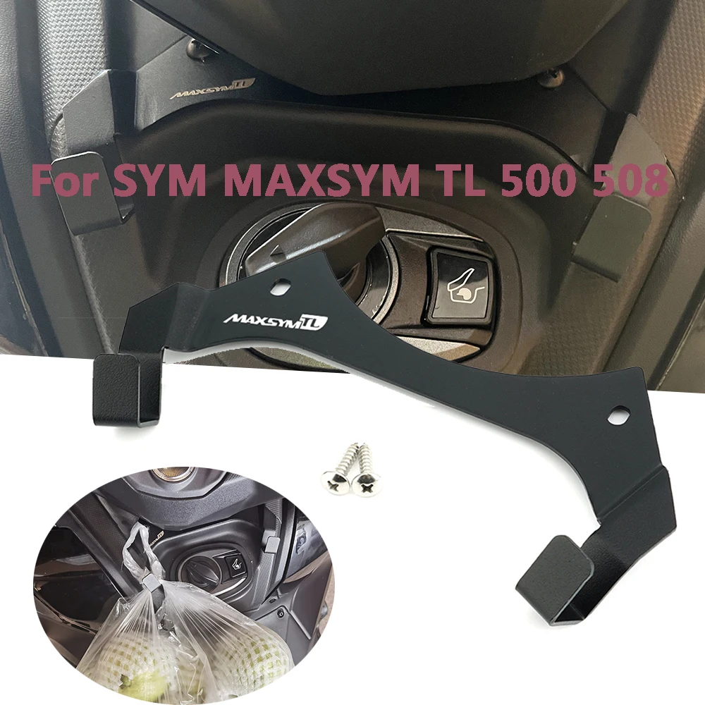 

For SYM MAXSYM TL 500 508 Motorcycle CNC Front Luggage Hook Bracket Bag Hang Holder Cargo Frame Storage Aluminum Accessories