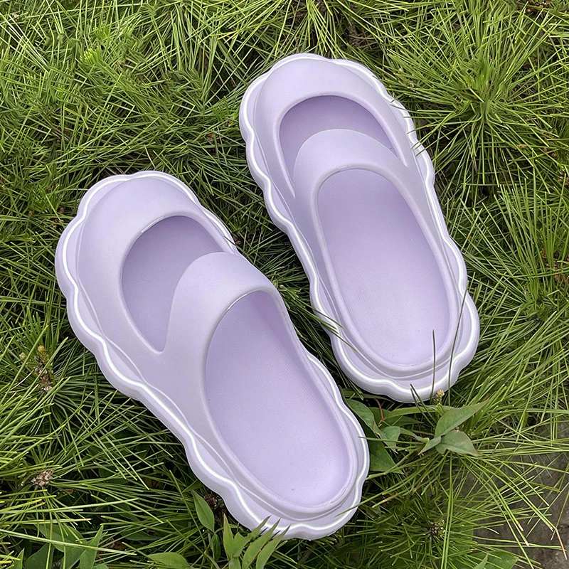 

Женские тапочки на толстой нескользящей подошве, универсальные домашние удобные тапочки Baotou для разных цветов, Новинка лета 2022