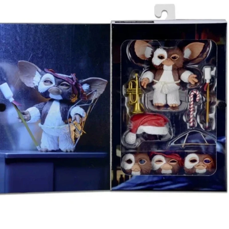 

15cm Neca Ultimate Gizmo Greimlins Anime Action Figure Christmas Version Movable Eyeball Handmade Christmasgift For Kids Toys