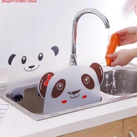 1pc cute panda sucker cup water splash water impermeable baffle screen basin wash basin stand kitchen accessories gadgets tool