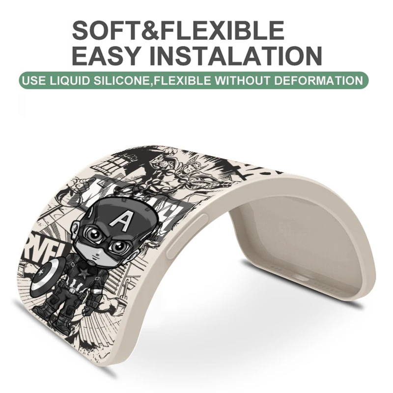 Милый чехол для телефона с капитаном Америка Железным человеком Samsung A70 A51 A50 A42 A32