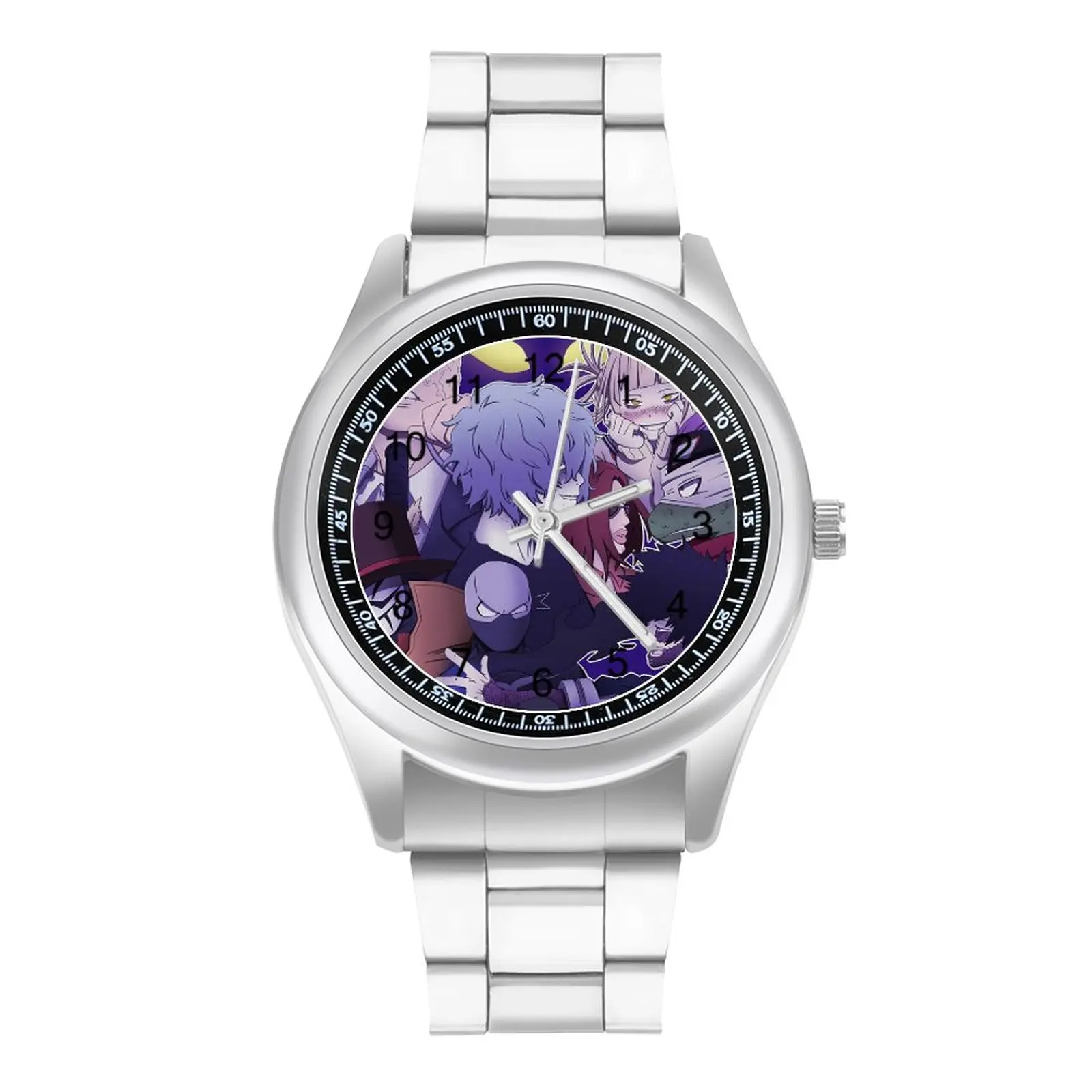 Кварцевые часы с изображением Лиги злодей шигараки томура мой герой Академия