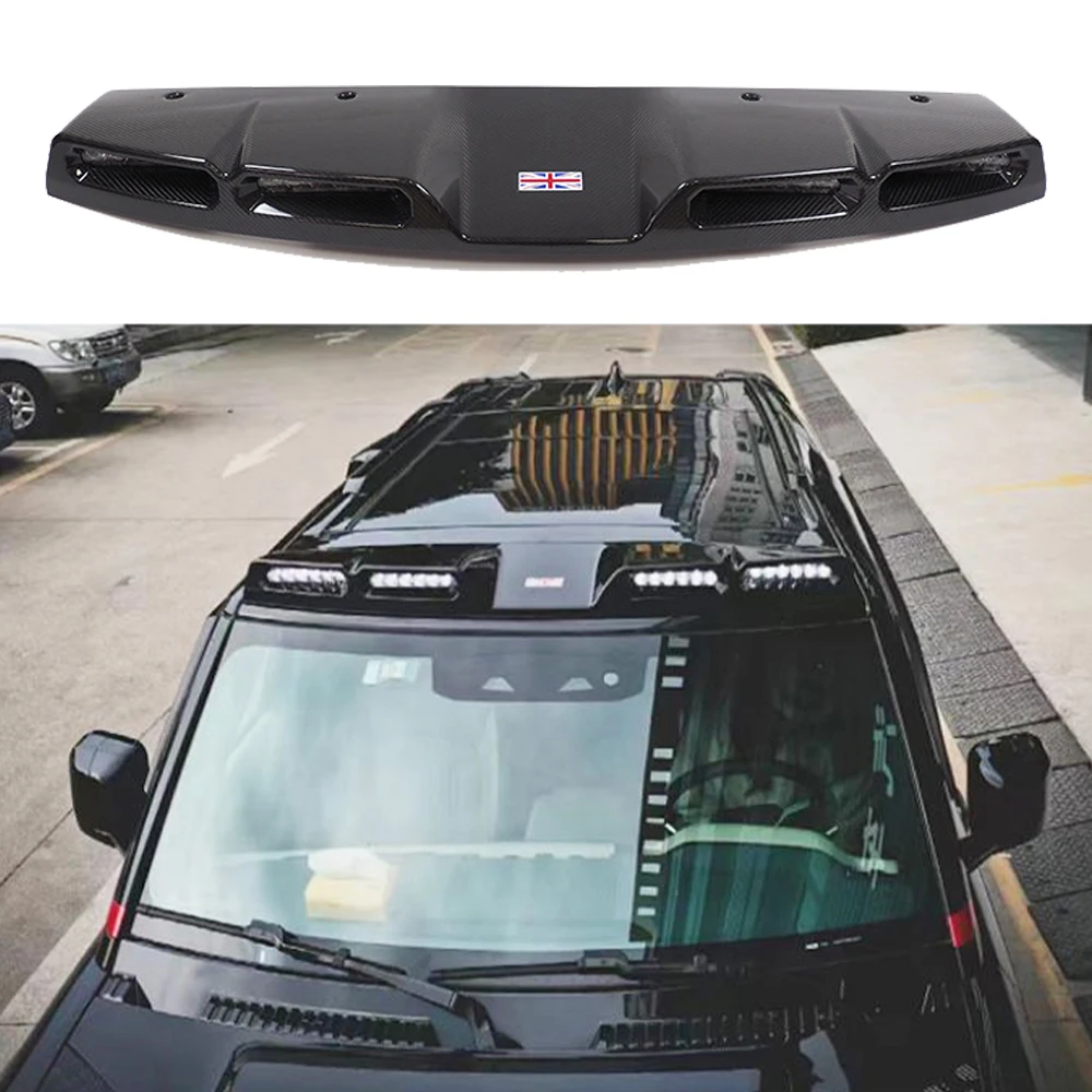 Для Land Rover Defender 90 110 130 спойлер на крышу верхний свет высокая яркость прожектор