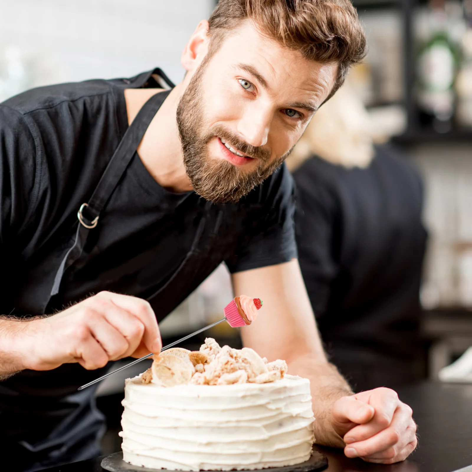 

Cake Tester Skewer Pin Stick Bread Baking Testing Kitchen Probe Steel Stainless Bakeryneedles Needle Reusable Probes Dessert