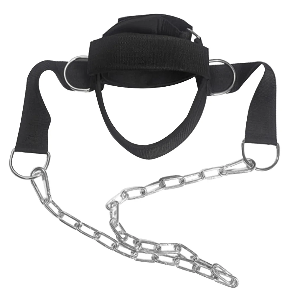 

Exercise Gym Trainer D Shackle Neck Muscles Builder Head Harness Equipment Adjustable Fitness Weight Lifting Belt Resilient