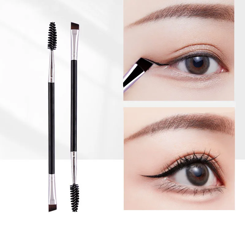 

Women Makeup Brushes Double-ended Eyebrow Brush Eyelashes Brush Curl Spiral Brunsh Agled Brow Eyeliner Eyebrow Brush Beauty Tool