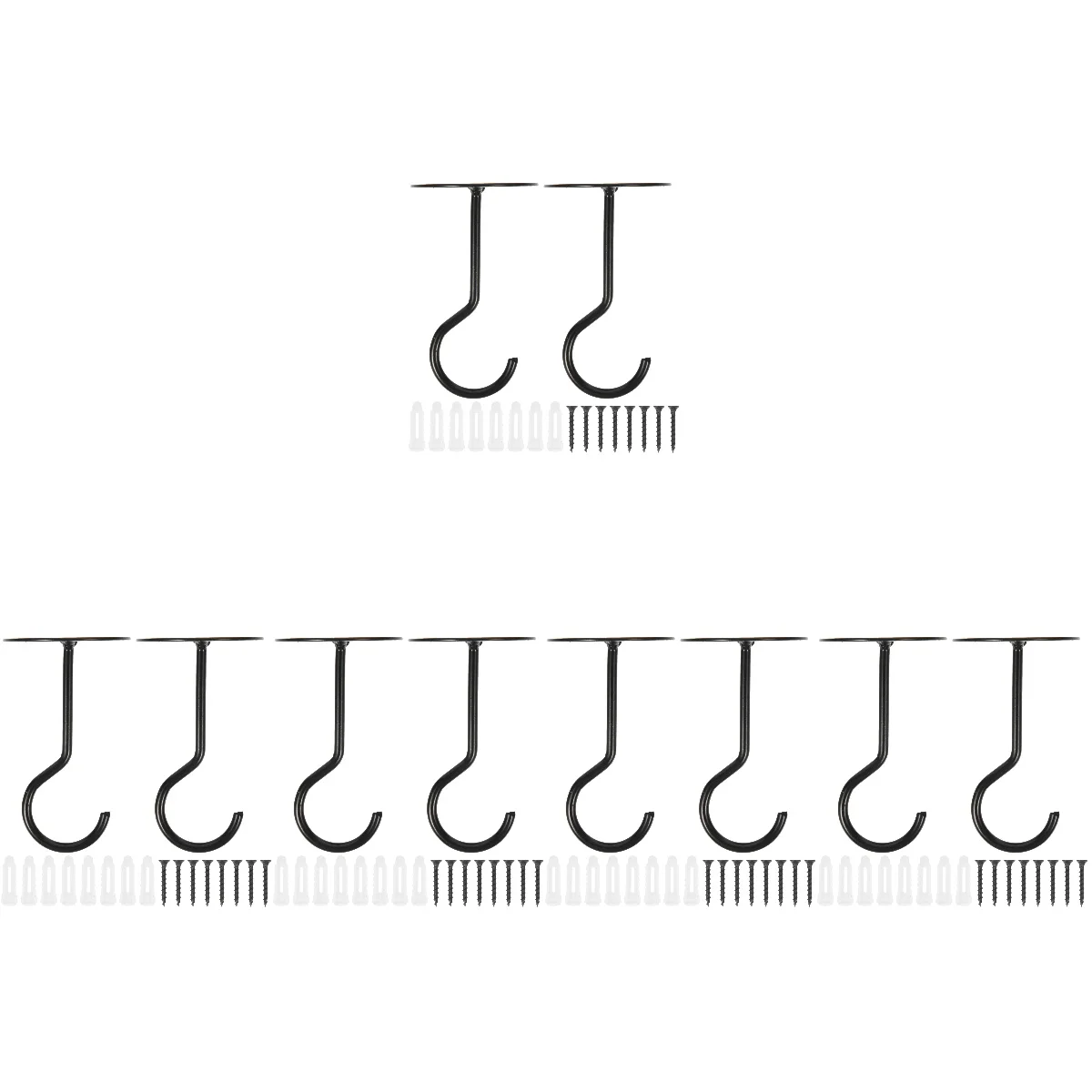 

10 Sets Indoor Outdoor Lanterns Plants Holder Hook Ceiling Hooks For Hanging Plants for Plants Home Clothes Ceiling