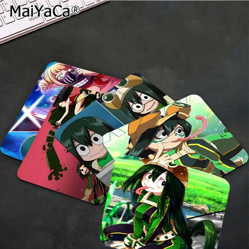 

Tsuyu Asui My Hero Academia Top Quality Gamer Mousepad Rubber Small Thickened Mouse Pad Gaming Keyboard Supplies Room Decor
