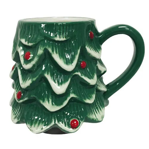 Рождественская керамическая кружка ручной работы чашка для воды с Санта Клаусом