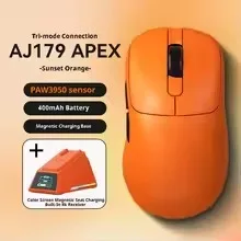 Трехрежимная беспроводная игровая мышь AJAZZ AJ179 PRO PAW3950 8000 Гц 58 г легкая магнитная
