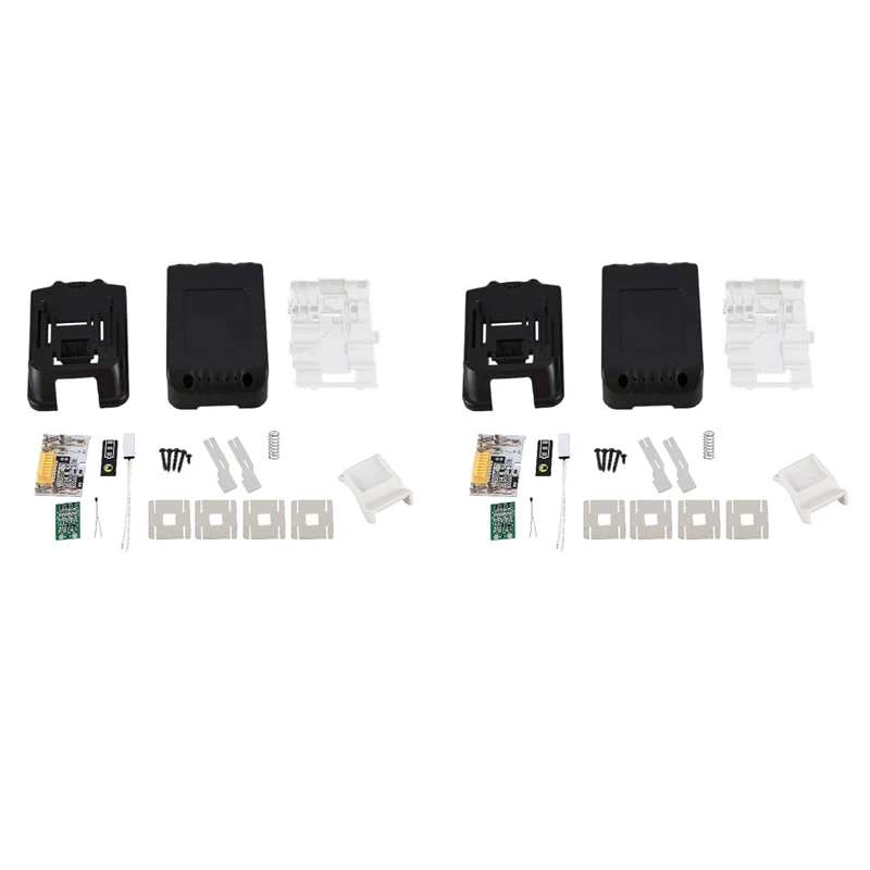 

2X Замена для Makita 18V BL1850 BL1830 чехол для аккумулятора комплект с печатной платой светодиодный индикатор чехол для аккумулятора