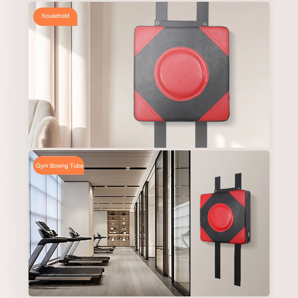 Боксерская мишень из искусственной кожи квадратная настенная регулируемая