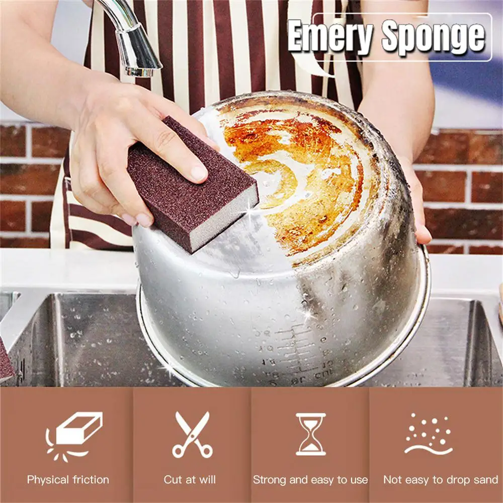 

Magical Sponge Eraser Rust Remover Brush Dishwashing Brush Dish Pot Cleaning Brush Sponge Pot Except Rust Kitchen Tools Gadgets