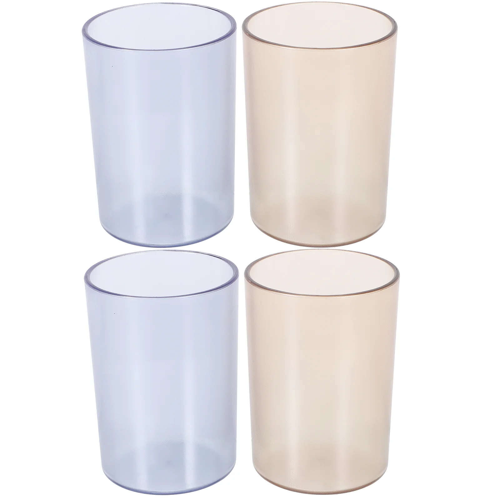 

4pcs Water Tumbler Cup Cup Toothbrushes Cup Household Bathroom Mouthwash Cup