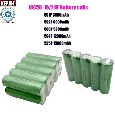 Сборный аккумулятор MKEPA 18В/21В 5S1P-5S5P 18650 для инструментов