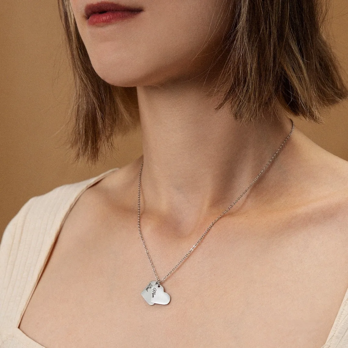 Heart Personalized Name Necklace For Women Gifts Women's Neck Chain Necklaces Fashion Jewelry