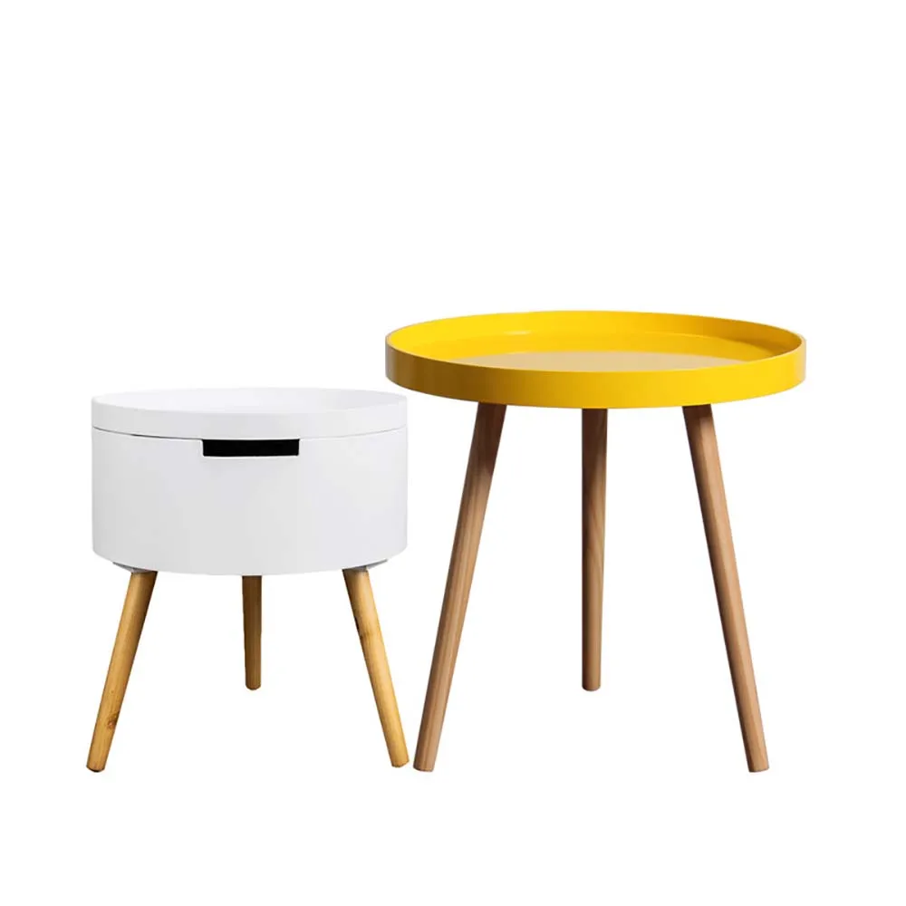 

Стандартный маленький кофейный столик для балкона, современная простая треугольная конструкция из цельной древесины