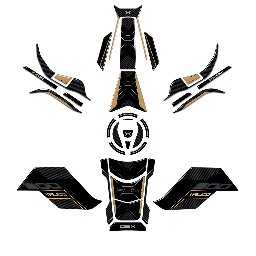 

Аксессуары ds900x 2024, 3D наклейка из эпоксидной смолы, защитный комплект, накладка на топливный бак для Voge Valico 900DSX 2024