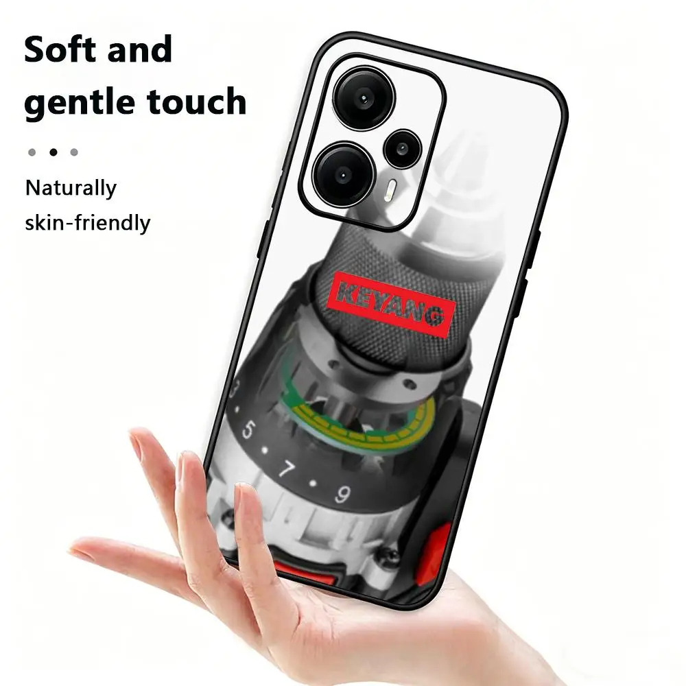 Фото Чехол для телефона Keyang для Xiaomi Redmi17 14C 13C 12C Note 15 14 13 12 Pro Plus S, мягкий черный чехол для телефона. №2