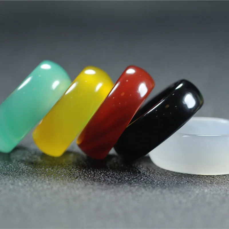 

Натуральные товары, кольцо из агата, расширенное и утолщенное Нефритовое ручное украшение, интерфейсы, направляющие пальцы аксессуары