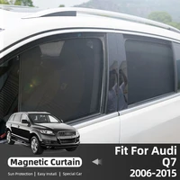 for audi q7 4l 2006 2014 magnet car front side window sunshade auto rear curtain sun shield visor mosquito net protection