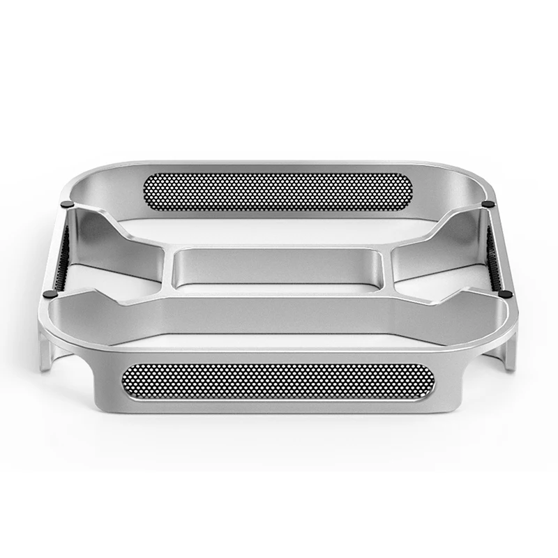 Фото Настольная подставка для Mac mini M4/M4 Pro, компьютерная подставка, пылезащитное основание, кронштейн для рассеивания тепла, охлаждающий держатель из алюминиевого сплава, док-станция №3