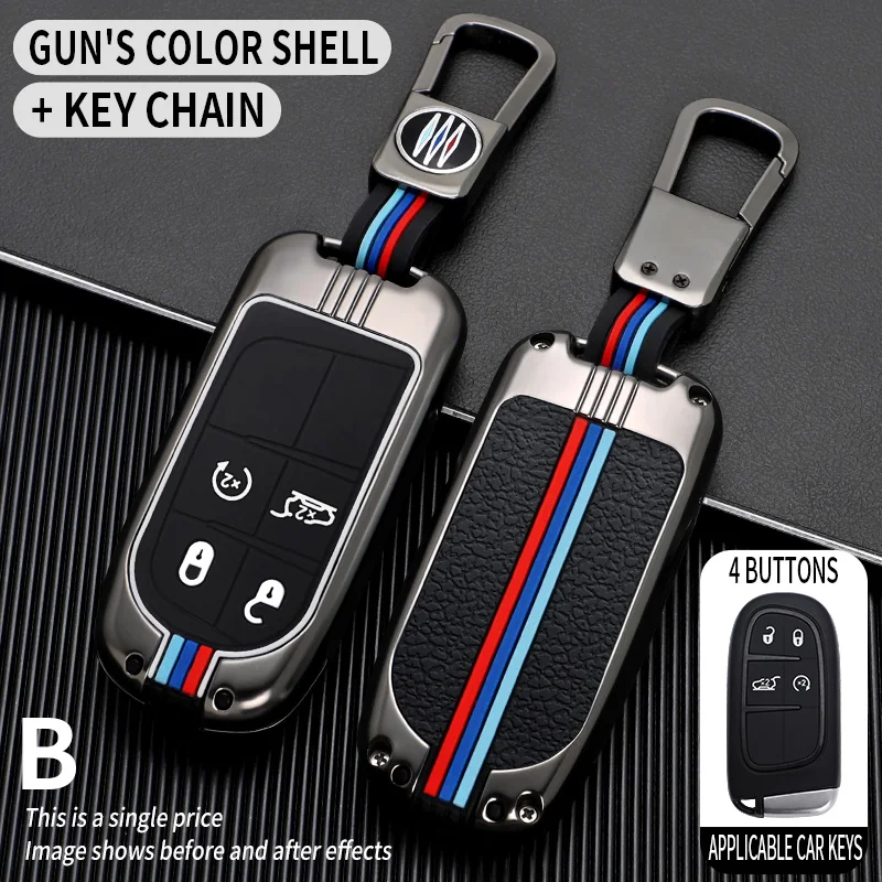 

Для Jeep Renegade Compass Grand Cherokee Wrangler для Chrysler 300C для Dodge из цинкового сплава автомобильный светящийся Корпус брелок аксессуары
