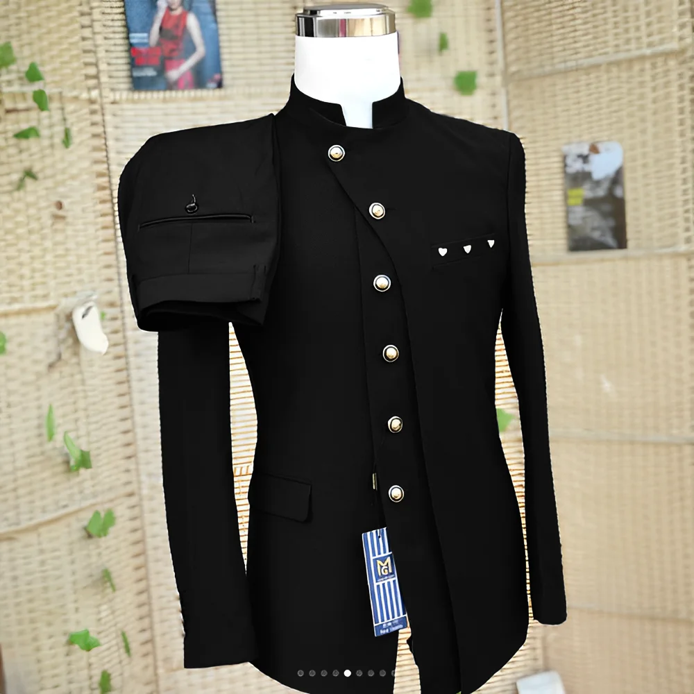 Мужской костюм в африканском стиле из 2 предметов однобортный Блейзер свадебный