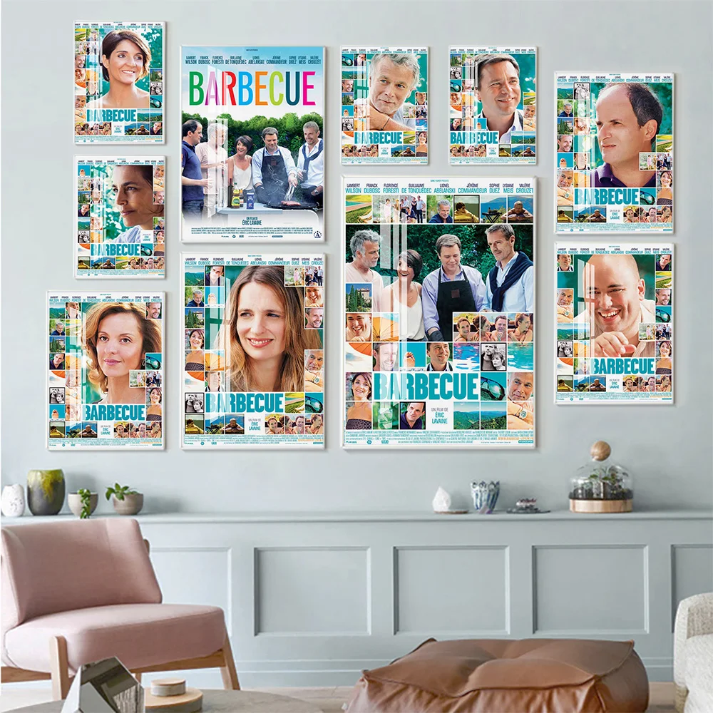 

Barbecue French Ensemble Comedy Film Art Print Wall Stickers Poster Movie Canvas Painting Home Decor