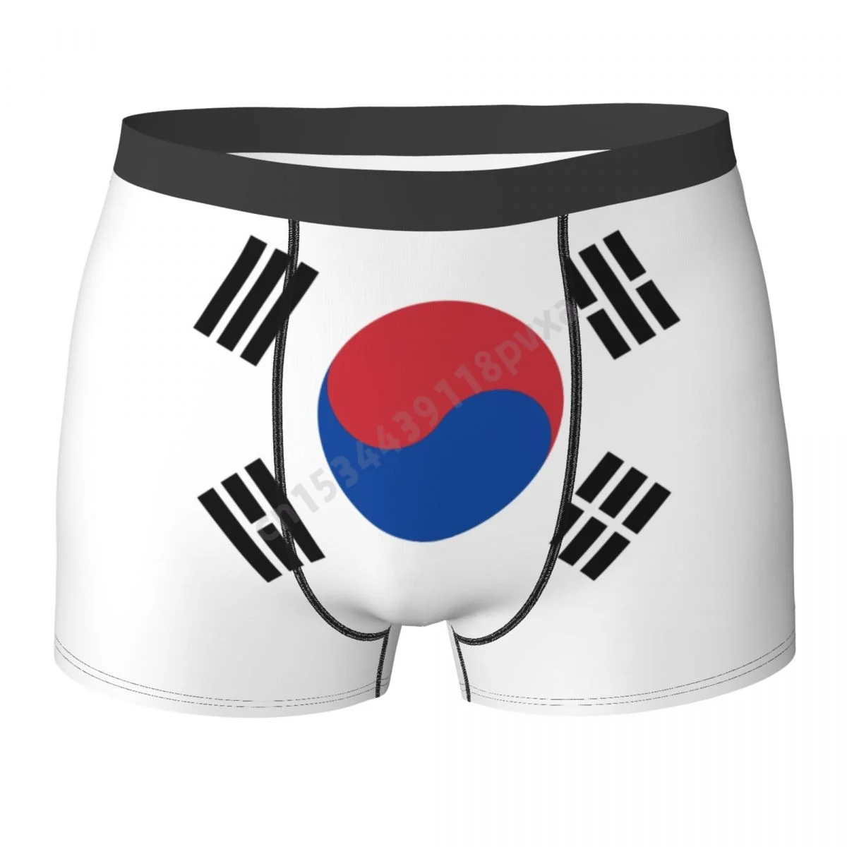 

Men Panties South Korea Flag South Korean Country Boxer Shorts Polyester Underpants For Boys Male Large Size