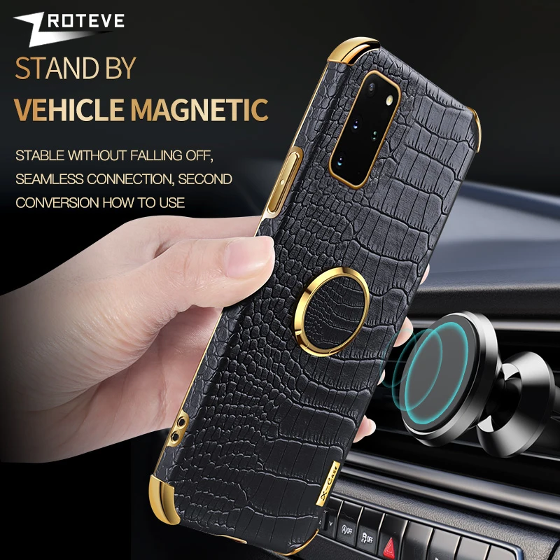 Защитный чехол Zroteve Crocodile Pattern Leather Cover для Samsung Galaxy FE S10 Lite S21 S22 S23 Ultra Note20 Note10 Plus